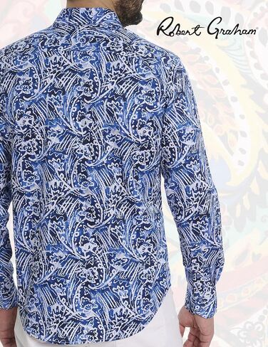Robert Graham Men's Arches Long Sleeve Woven Shirt in Saudi Arabia