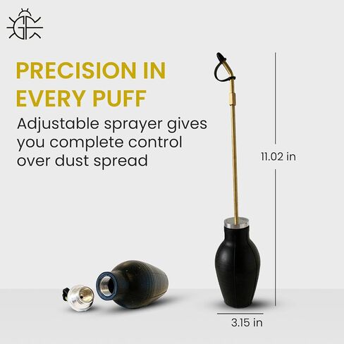 Bulb Duster - Diatomaceous Earth Duster - Garden Dusters for Powder Duster Diatomaceous Earth Powder Duster Diatomaceous Earth Applicator & Spreader in Saudi Arabia