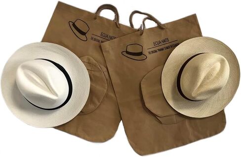 Genuine Ecuador Montecristi Panama Hat Fedora UV Protection Unisex Handmade Paja Toquilla Plant + Cover Bag in Saudi Arabia