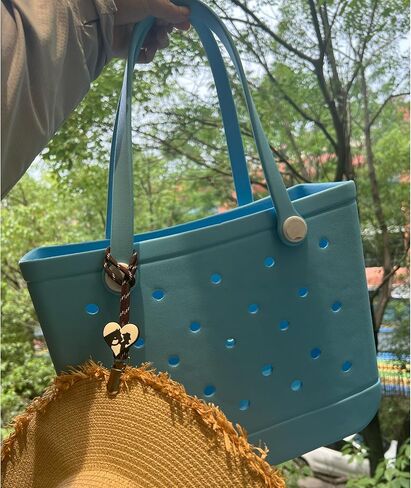 3Pcs Hat Clip For Travel On Bag For Bogg Bag Accessories,Hat Holder For Women Purse Handbag Rubber Beach Tote Bag (Beach) in Kuwait