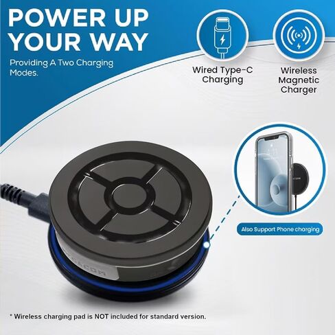Megacom DuoMon3 1P/2P Auto Catcher Compatible with Poke mon Go Plus, Rechargeable Pocket Auto Collecting Device with Adjustable Lights, Sound Notifications and One Touch Reconnect - Standard Version in Saudi Arabia