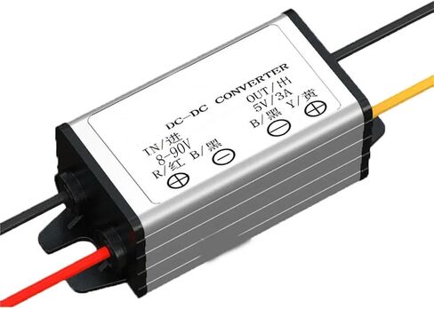 1pc 8-90V Step Down to 5V 1A-3A 5W-15W Converter Regulator Waterproof Power Supply Reducer Voltage Module(8-90V to 5V 1A) in Kuwait