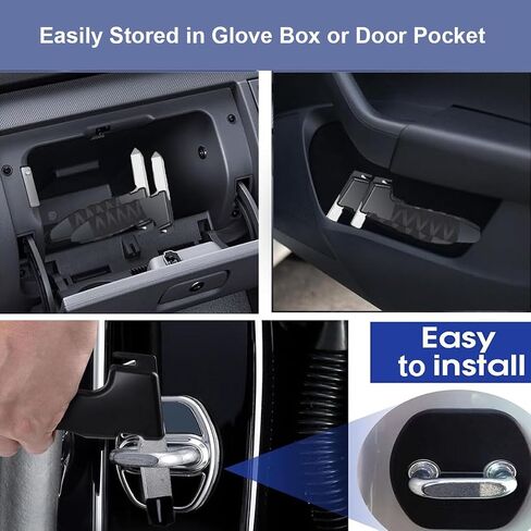 Car Door Handles for Elderly, 2 Pack Door Grab Handle Assist, Portable Cane Support for Seniors and Handicapped, Car Cane for Easily Get Out of Car, Black/Orange in Saudi Arabia