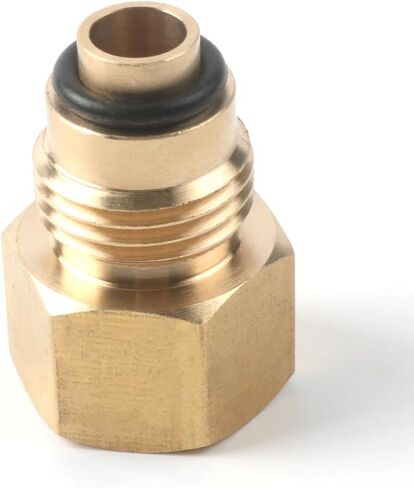 LS Swap Power Steering Line Adapter Brass LS Pump To 3/8" Flare Older Style Lines M16-1.5 to 5/8-18 for Camaro GTO Silverado LS1 LSX LS3 Vortec 5.3L 4.8L 5.7L 6.0L LQ4 in Saudi Arabia