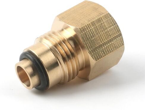 LS Swap Power Steering Line Adapter Brass LS Pump To 3/8" Flare Older Style Lines M16-1.5 to 5/8-18 for Camaro GTO Silverado LS1 LSX LS3 Vortec 5.3L 4.8L 5.7L 6.0L LQ4 in Saudi Arabia