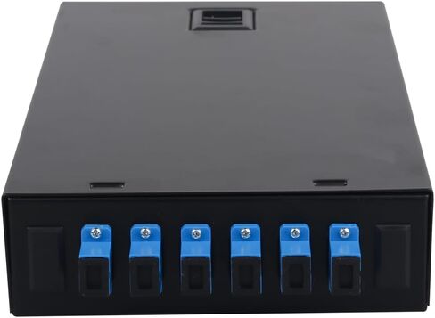 FYBOPTWU-12 Singlemode 12 Port SC-UPC Fiber Optic Rack Mount Enclosure Box & Splice Trays Fiber Cables Kit (Include Pigtail & Couplers), 12 Core LGX Loaded Patch Panel Box fits for 19" Racks Cabinet in Saudi Arabia