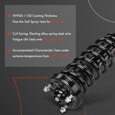 A-Premium Front Pair (2) مجموعة كاملة من الدعامة والملف التوافق مع Ford Expedition 2018 2019 2020 2021 ، RWD ، سائق وجانب الركاب in Kuwait
