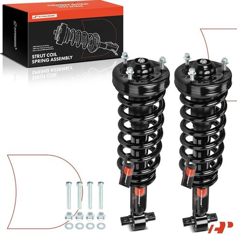 A-Premium Front Pair (2) مجموعة كاملة من الدعامة والملف التوافق مع Ford Expedition 2018 2019 2020 2021 ، RWD ، سائق وجانب الركاب in Kuwait