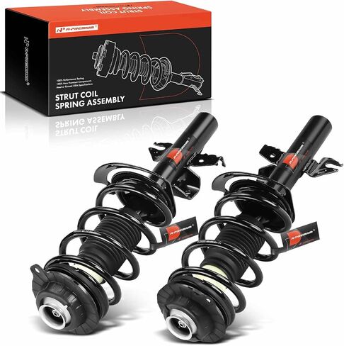 A-Premium Front Pair (2) مجموعة كاملة من الدعامة والملف التوافق مع Chrysler 200 2015 2015 2017 ، AWD ، سائق ومسافر جانب in Saudi Arabia