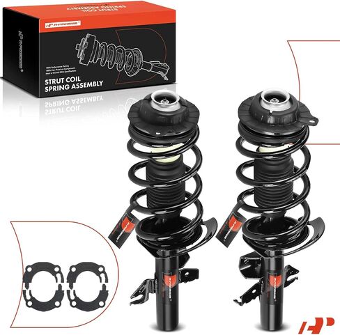 A-Premium Front Pair (2) مجموعة كاملة من الدعامة والملف التوافق مع Chrysler 200 2015 2015 2017 ، AWD ، سائق ومسافر جانب in Saudi Arabia