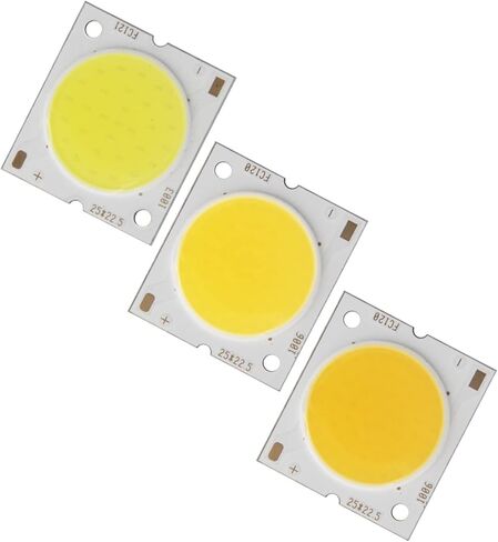 10pcs 25mm 22.5mm 20mm Round Cob Strip Square Square Flip High Lumen Light Source Module 10W 15W 20W 30W COB LAMP (6400K ، NO_10W 10pcs) in Kuwait