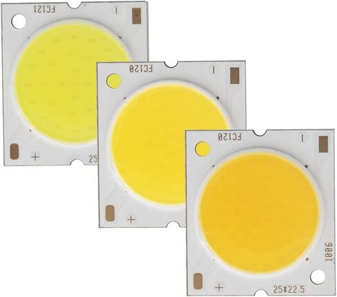 10pcs 25mm 22.5mm 20mm Round Cob Strip Square Square Flip High Lumen Light Source Module 10W 15W 20W 30W COB LAMP (6400K ، NO_10W 10pcs) in Kuwait