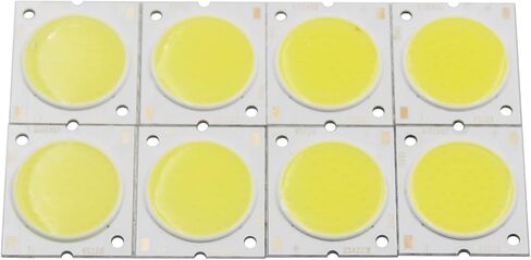 10pcs 25mm 22.5mm 20mm Round Cob Strip Square Square Flip High Lumen Light Source Module 10W 15W 20W 30W COB LAMP (6400K ، NO_10W 10pcs) in Kuwait