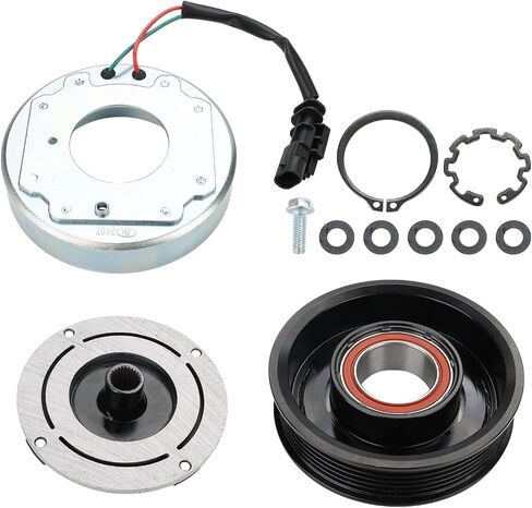 JDMON Air Conditioner AC Compressor Clutch Kit Compatible with Chevrolet Silverado 2500 3500 HD GMC Sierra 2500 3500 HD V8 6.6L 2015-2021 Replace 168305 84203713 84317506 84588693 86789839 22986676 in Saudi Arabia