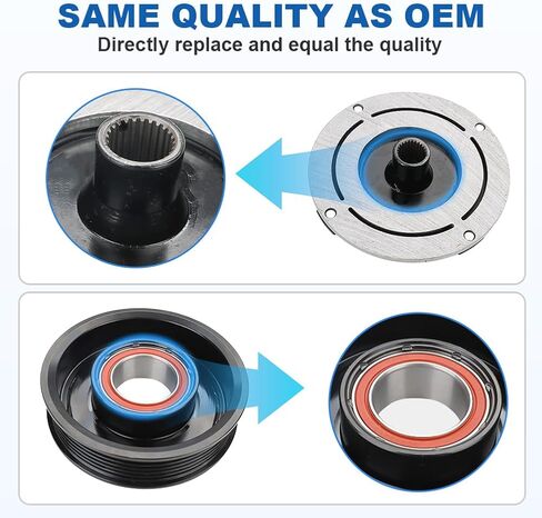 JDMON Air Conditioner AC Compressor Clutch Kit Compatible with Chevrolet Silverado 2500 3500 HD GMC Sierra 2500 3500 HD V8 6.6L 2015-2021 Replace 168305 84203713 84317506 84588693 86789839 22986676 in Saudi Arabia