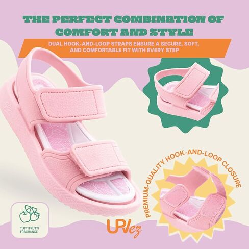 New Zule Kids Sandals – Lightweight, Non-Slip, and Comfortable Sandals with Hook-and-Loop Strap – Ideal for Toddlers and Little Kids in Saudi Arabia