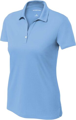 SPORT-TEK Women's UV Micropique Polo | Ladies Short Sleeve Collared Tee with UPF 50 Protection, Athletic Tee for Work & Golf in Saudi Arabia