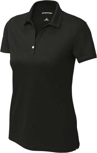 SPORT-TEK Women's UV Micropique Polo | Ladies Short Sleeve Collared Tee with UPF 50 Protection, Athletic Tee for Work & Golf in Saudi Arabia