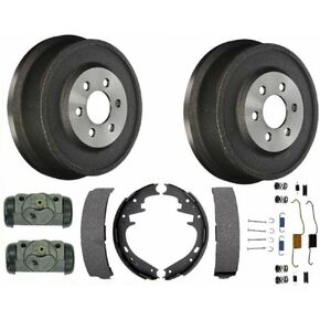 Rear Brake Drums Shoes & Wheel Cylinders 6pc Kit for Dodge for Dakota 2000-2002 for Durango 1999-2002 Non-Asbestos Organic-Pad Material 145646 in Kuwait