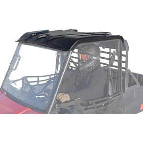 Superatv البلاستيك سقف لعام 2015+ Polaris Ranger Midsize 570 / eV | 2017+ Polaris Ranger ETX | مقولبة الوعرة 6mm البناء البلاستيك | يعمل مع معظم الزجاج الأمامي والنوافذ | سهل التثبيت in Kuwait