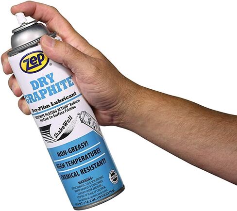 Zep Dry Graphite Lubricant 18 Ounce 16401 (Case of 12) Coats metal and plastic with a heat-stable film that provides excellent lubrication and protection from galling and fusion at extreme temperature in Saudi Arabia