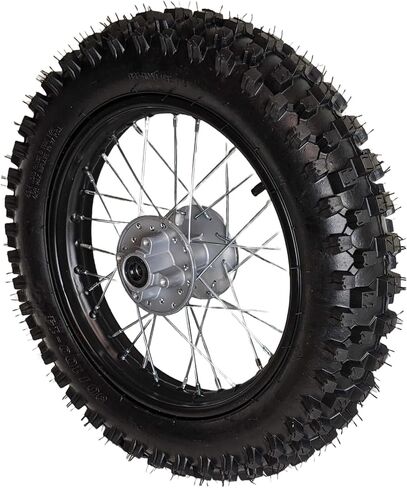 RedCap 14" Rear Tire Rim 90/100-14 Wheel Assembly with 12mm Axle Hub Brake Rotor & Sprocket Compatible 125cc 140cc 150cc 160cc Dirt Pit Bikes KLX65 Apollo Kayo SSR CRF70 TTR110 in Saudi Arabia