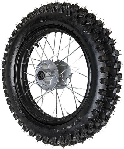 RedCap 14" Rear Tire Rim 90/100-14 Wheel Assembly with 12mm Axle Hub Brake Rotor & Sprocket Compatible 125cc 140cc 150cc 160cc Dirt Pit Bikes KLX65 Apollo Kayo SSR CRF70 TTR110 in Saudi Arabia