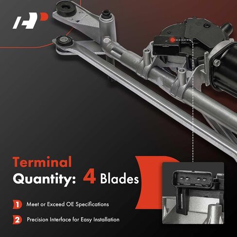 A-Premium Front Wiper Wiper Motor ومجموعة الربط متوافقة مع Buick Encore & Chevrolet Trax ، 2013-2019 in Saudi Arabia