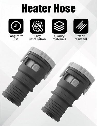2PCS Heater Hose Connector Fit For Ford Focus 2L 2012-2016,Escape Kuga 2.0L 2013-2016,EcoBoost 2013-2016,C-Max MK2 Replace 1495393 in Saudi Arabia
