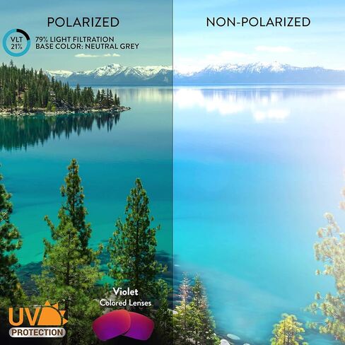 APEX Polarized PRO Replacement Lenses for Smith Challis Sunglasses - (Violet) in Saudi Arabia