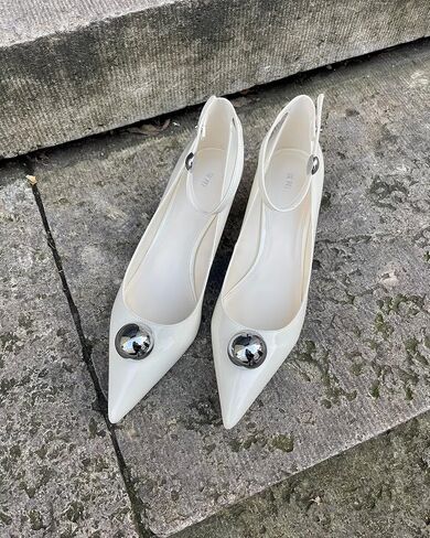 JW PEI Women's Jewel Buckle Kitten Heels Pumps in Saudi Arabia