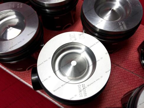 BMI لـ Mahle Pistons & Ring Kit (+.040 " / 1.00mm) متوافق مع: 2008-2010 Ford 6.4L Powerstroke 224-3666WR1.00 in Saudi Arabia