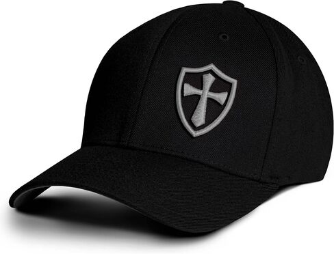 Dion Wear Crusader Baseball Cap for Men ، Mid Profile Stretch Fitted in Saudi Arabia