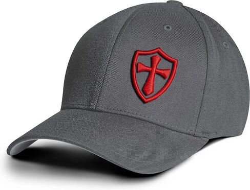 Dion Wear Crusader Baseball Cap for Men, Mid Profile Stretch Fitted in Saudi Arabia