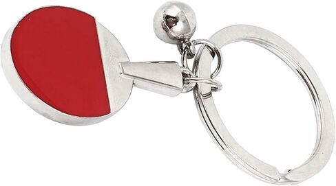 حلقة مفتاح Uxcell Ping Ping Pong Bat ، حلقات مفاتيح مفتاح التنس المعدنية ، قلادة رياضية Ping Pong Key حامل المفاتيح لزخارف سيارة هدية على ظهر حقيبة الظهر ، نغمة فضية in Saudi Arabia