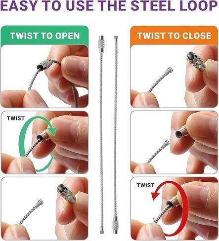 2 علامات الأمتعة حزمة لحقائب ، وعلامات اسم جلدية لطيف مع غطاء الخصوصية وحلقات الفولاذ المقاوم للصدأ ، وعلامات معرف السفر للنساء والرجال - الزهرة البرية in Kuwait