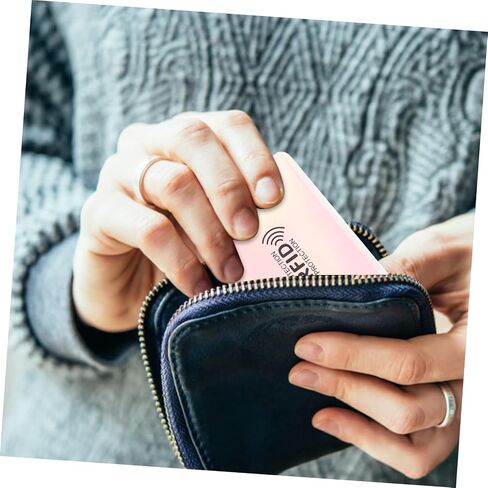 10pcs card sleeves معرف خفيفة الوزن وحاملي بطاقات الائتمان لحماية آمنة من مواد الحيوانات الأليفة FOIL للتخزين in Kuwait