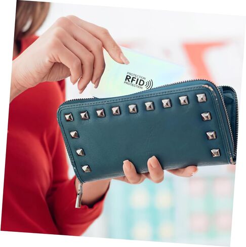 10pcs card sleeves معرف خفيفة الوزن وحاملي بطاقات الائتمان لحماية آمنة من مواد الحيوانات الأليفة FOIL للتخزين in Kuwait