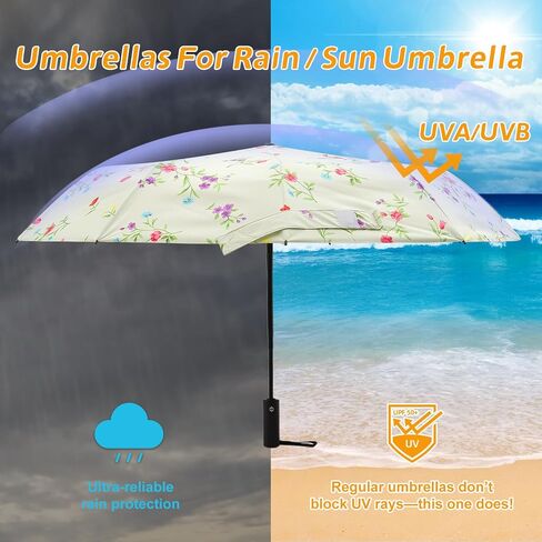 UPF 50+ UV المظلات لحماية أشعة الشمس المدمجة السفر قابلة للطي مظلة الأشعة فوق البنفسجية للأشعة فوق البنفسجية مفتوحة in Saudi Arabia