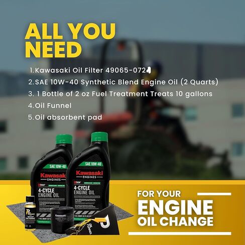 Kawasaki 99969-6543 10W-40 Maintenance Kit for FR651V FR691V FR730V All FS with Fuel Treatment in Saudi Arabia