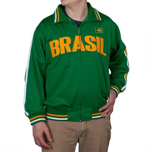 Old Glory - Mens Brasil Track Jacket Large Dark Green in Saudi Arabia