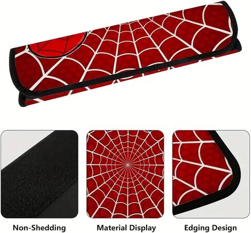 Cool Superhero Car Seat Belt Covers – Soft and Kawaii Shoulder Pads for Seat Strap Comfort and Decoration – Fun Auto Interior Accessories for Women, Teens & Girls (B) in Saudi Arabia