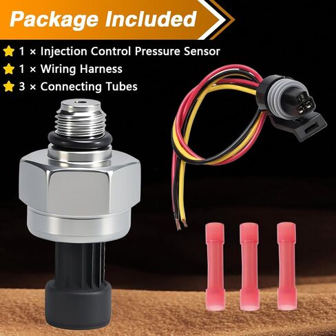 7.3L Diesel Injection Control Pressure Sensor with Harness, ICP Sensor Assembly Compatible with Ford Excursion F350 F450 F550 E350 E450 E550 7.3L Powerstroke Diesel Replace#: F6TZ-9F838-A in Saudi Arabia