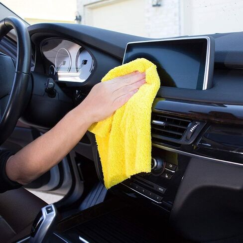 Grab•a•Rag Microfiber Cleaning Cloth, Soft Highly Absorbent Lint-Free Streak-Free Reusable Microfiber Towel Wipes for House, Kitchen, Bathroom, Car, Pack of 50 in Kuwait