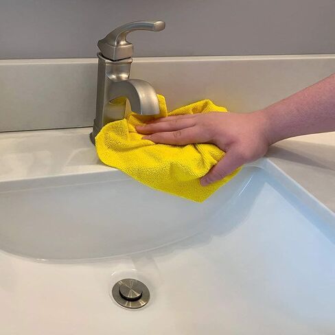 Grab•a•Rag Microfiber Cleaning Cloth, Soft Highly Absorbent Lint-Free Streak-Free Reusable Microfiber Towel Wipes for House, Kitchen, Bathroom, Car, Pack of 50 in Kuwait