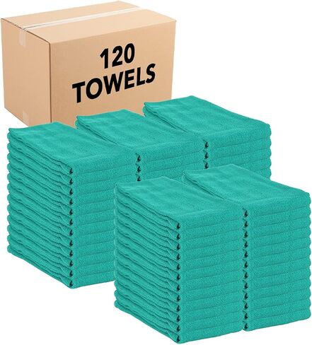 Arkwright Surgical Huck Towels - (Bulk Case of 120) Lint Free & Highly Absorbent Pre-Treated Cotton Cleaning Cloths, Perfect for Medical, Auto Detailing, Window, and Shop, 16 x 26 in, Yellow in Saudi Arabia