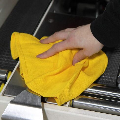 Arkwright Surgical Huck Towels - (Bulk Case of 120) Lint Free & Highly Absorbent Pre-Treated Cotton Cleaning Cloths, Perfect for Medical, Auto Detailing, Window, and Shop, 16 x 26 in, Yellow in Saudi Arabia