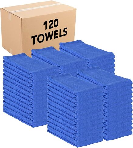 Arkwright Surgical Huck Towels - (Bulk Case of 120) Lint Free & Highly Absorbent Pre-Treated Cotton Cleaning Cloths, Perfect for Medical, Auto Detailing, Window, and Shop, 16 x 26 in, Yellow in Saudi Arabia