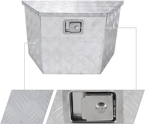 Tool Box 28"/15" Heavy Duty Aluminum Truck Trailer Storage+Lock+ Rear for RAV4 96 09-11 for CR-V 07-11 for Corolla 88-96 for Rogue 09-12 for Camry 87-96 for Forester 09-12 for 530i in Saudi Arabia