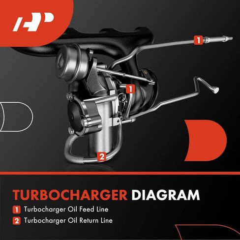 أنبوب تغذية مياه توربو A-premium متوافق مع Jeep Renegade 2015-2018 & Fiat 500 2012-2019 ، 500x 2016-2018 ، Supply Lome in Saudi Arabia